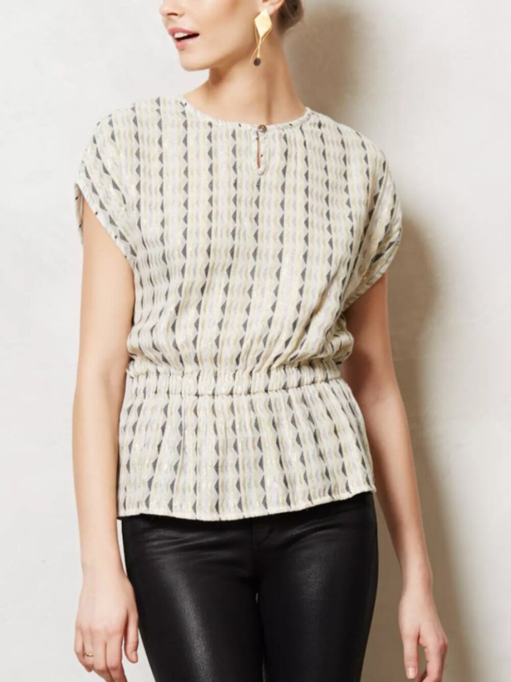 Ace & Jig Altimira Top Peplum Metallic Size XS